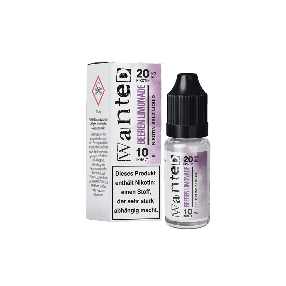 Wanted Nikotinsalz - Beeren Limonade - Overdosed 10ml Liquid 20mg