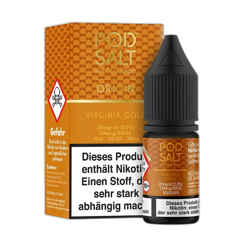 Pod Salt Origin Nikotinsalz - Virginia - 10ml Liquid 20mg