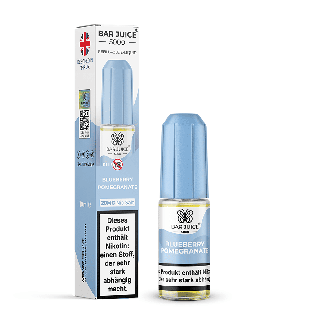 Bar Juice 5000 Nikotinsalz - Blueberry Pomegranate - Liquid 20mg 10ml