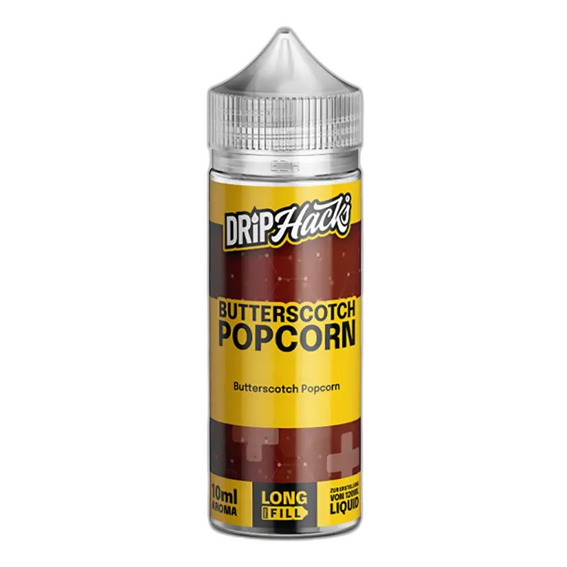 Drip Hacks Longfill - Butterscotch Popcorn - 10ml Aroma in 120ml Flasche