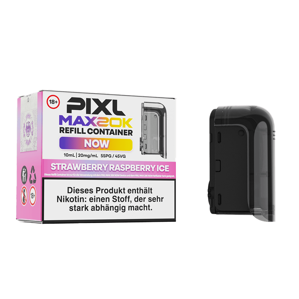PIXL MAX 20K Einweg Pod - Strawberry Raspberry Ice - 20 mg Nikotinsalz 10ml