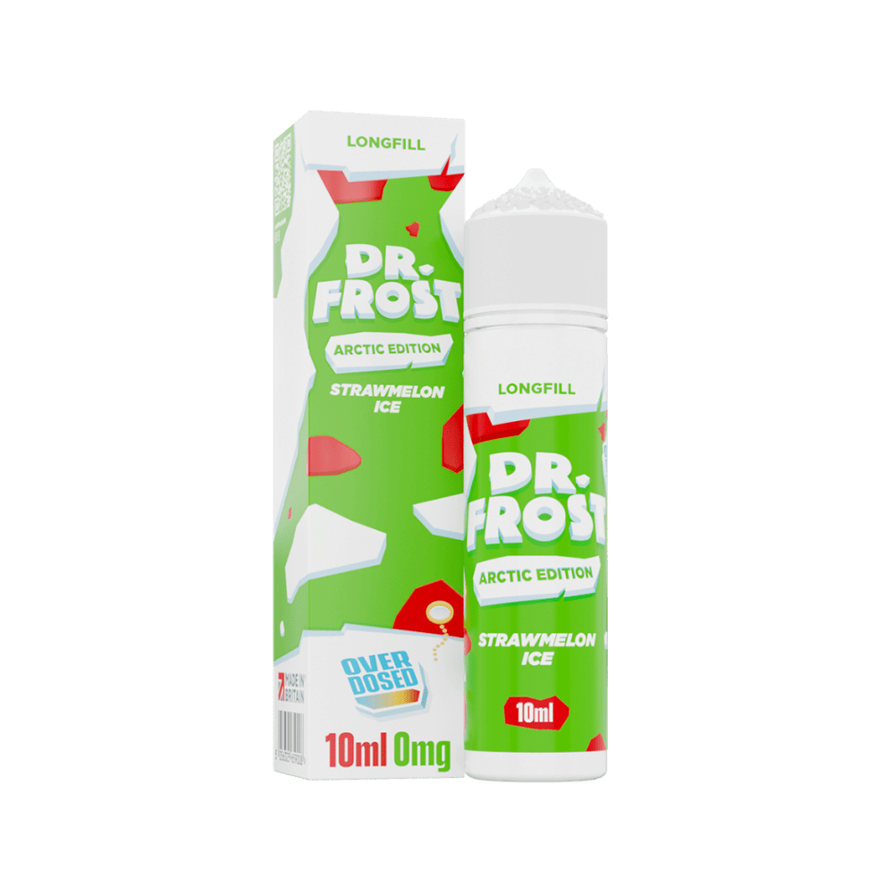 Dr. Frost Longfill - Strawmelon Ice - Overdosed 10ml Aroma in 60ml Flasche