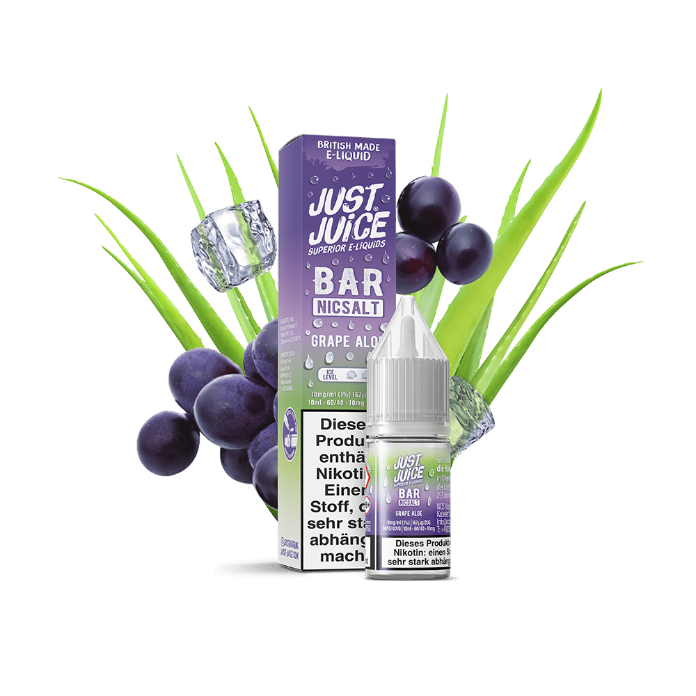 Just Juice Nikotinsalz - Grape Aloe - 10ml Liquid 10mg