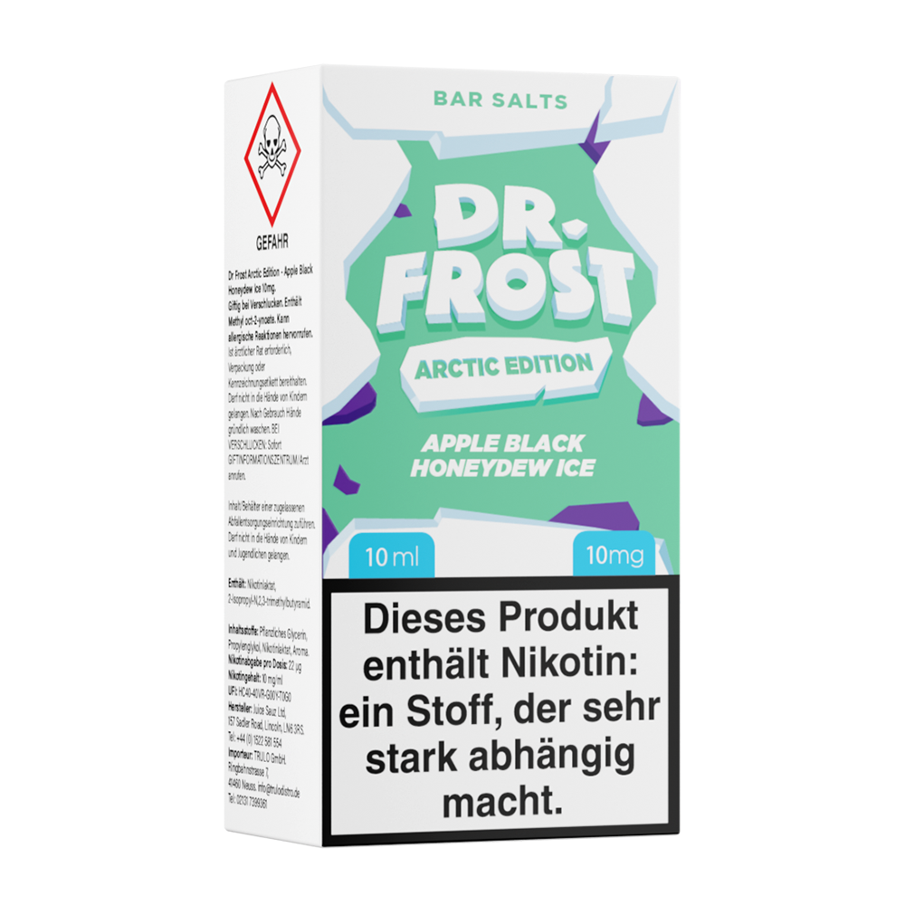 Dr. Frost Nikotinsalz - Apple Black Honeydew Ice - Liquid 10mg 10ml Flasche