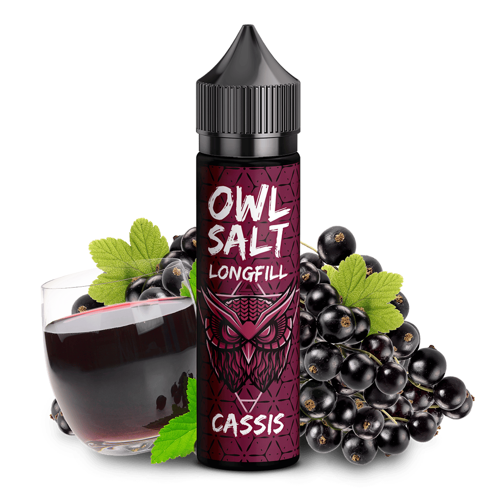 OWL Salt Aroma Longfill - Cassis - 10ml in 60ml Flasche