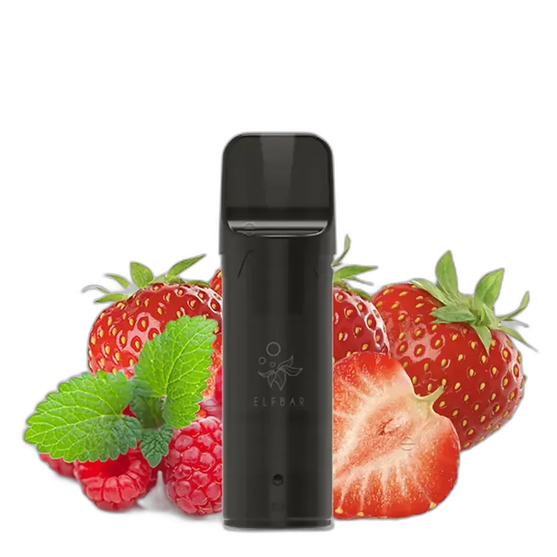 2x Elfbar Elfa Einweg Pod - Strawberry Raspberry - 20mg Nikotinsalz 2ml