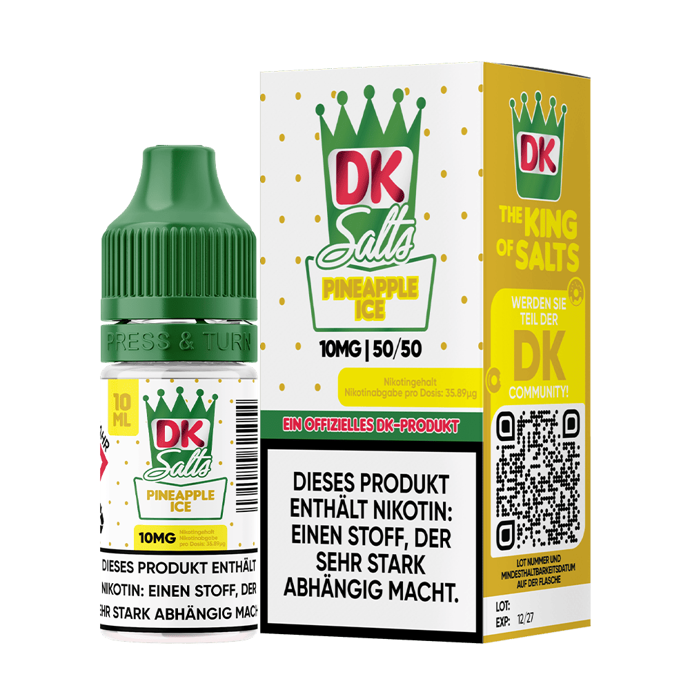 DK Salts Nikotinsalz - Pineapple Ice - Liquid 10mg 10ml