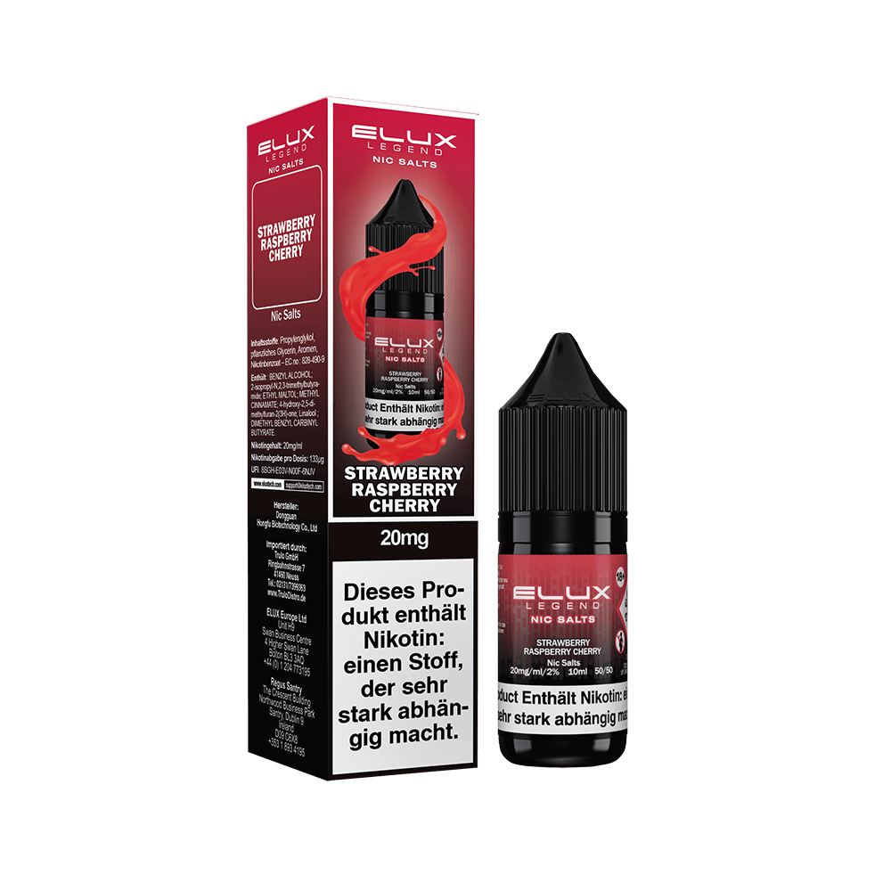 Elux Nikotinsalz - Strawberry Raspberry Cherry - Liquid 20mg 10ml