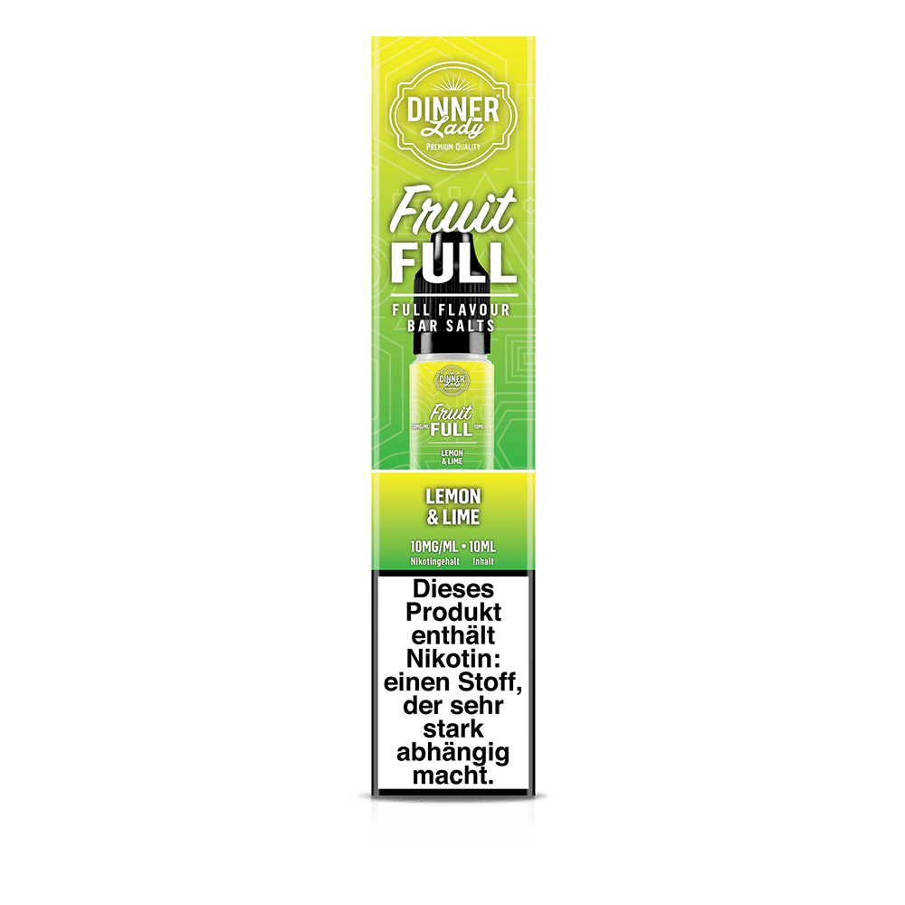 Dinner Lady Fruit Full Nikotinsalz - Lemon & Lime - 10ml Liquid 10mg