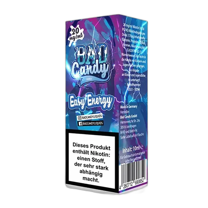 Bad Candy Nikotinsalz - Easy Energy - 10ml Liquid 20mg