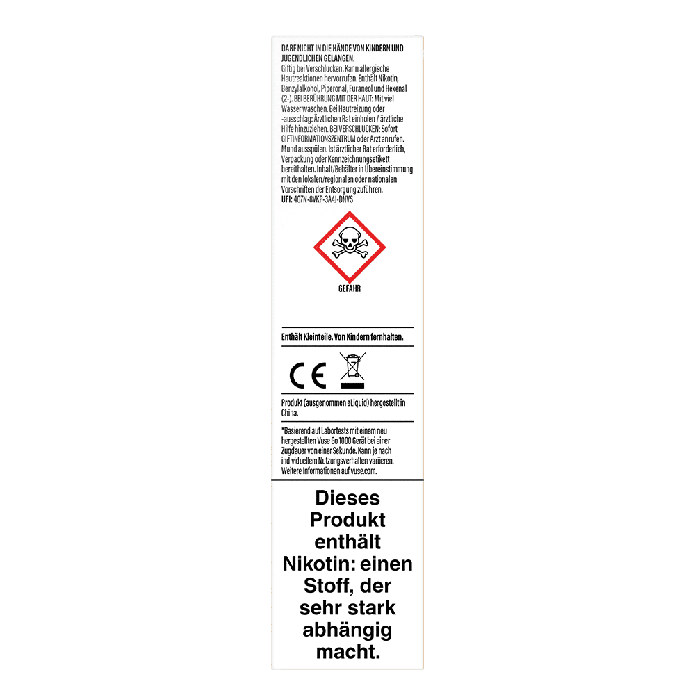 Vuse GO 1000 Mango Ice 20mg Einweg E-Zigarette