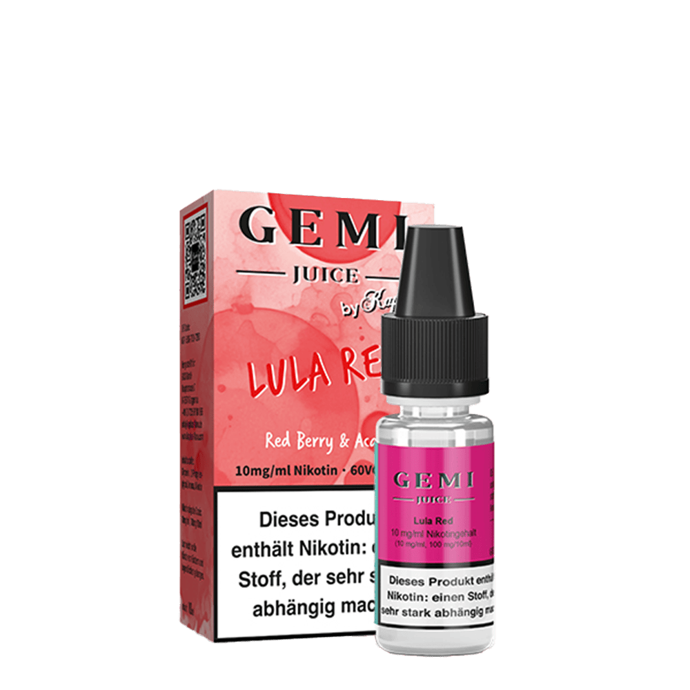 Gemi Juice Nikotinsalz - Lula Red - 10mg Liquid 10ml