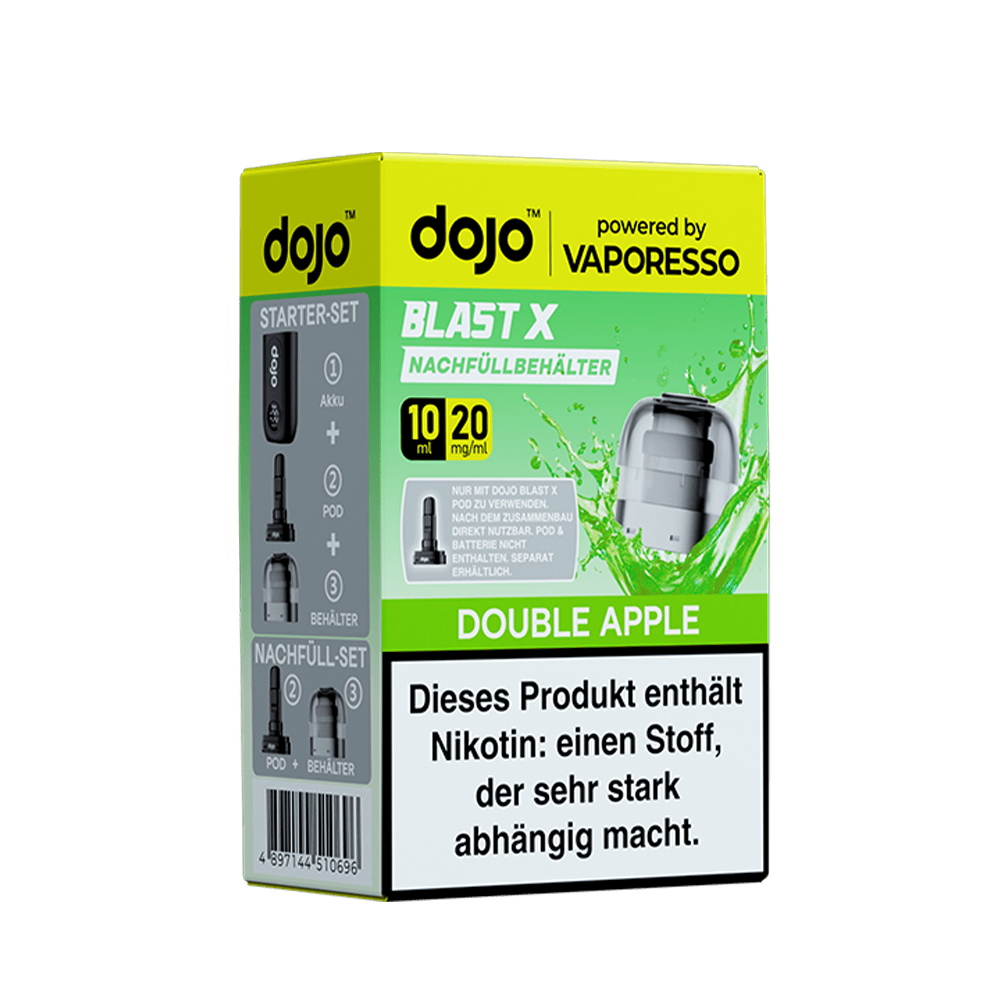 Vaporesso dojo Blast X Einweg Pod - Double Apple - 20mg Nikotinsalz 10ml