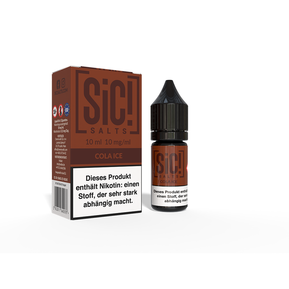 SIC Nikotinsalz - Cola Ice -10ml Liquid 10mg