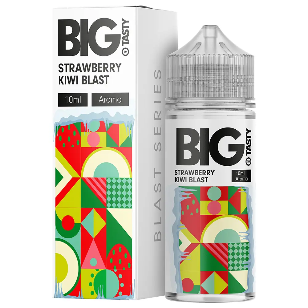 Big Tasty Longfill - Strawberry Kiwi Blast - 10ml Aroma in 120ml Flasche