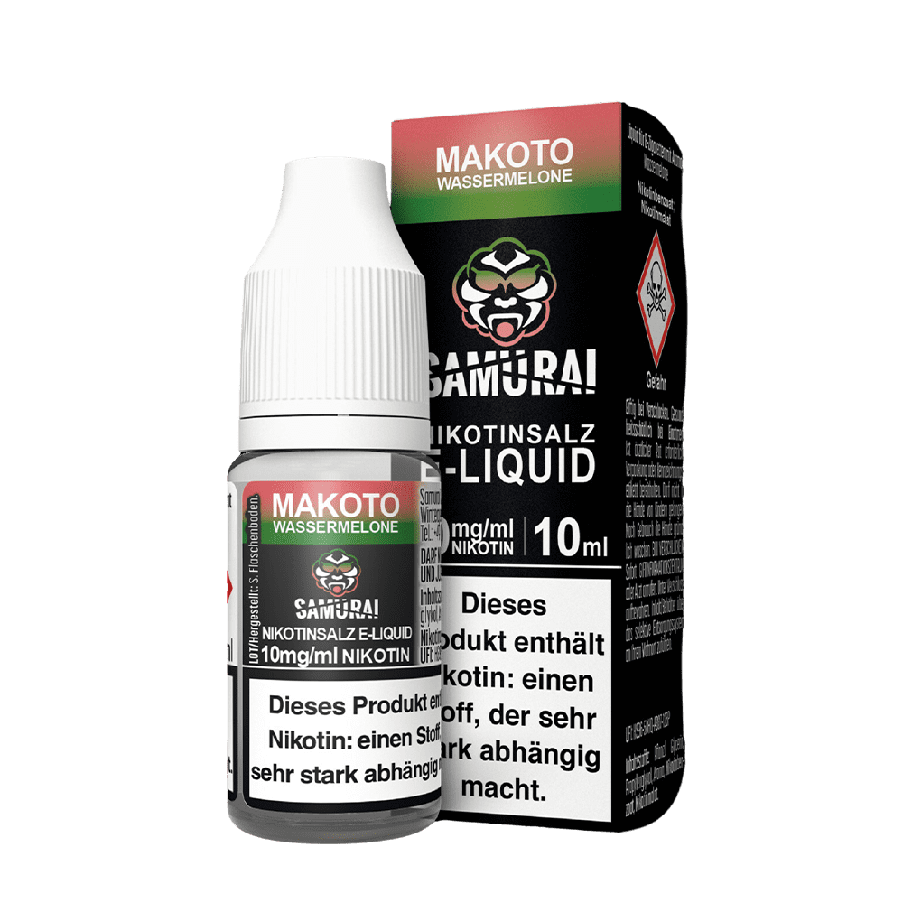 Samurai Nikotinsalz - Makoto Wassermelone - Liquid 10mg 10ml