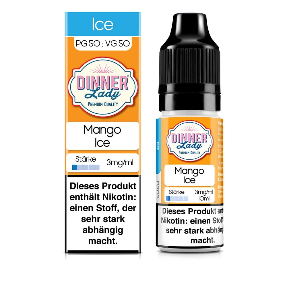 Dinner Lady Liquid - Mango Ice - 50/50 10ml 3mg