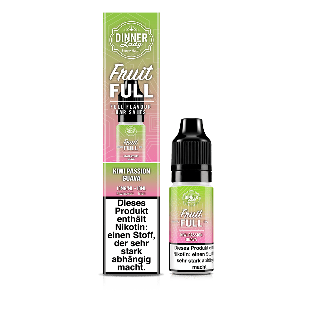 Dinner Lady Fruit Full Nikotinsalz - Kiwi Passion Guava - 10ml Liquid 10mg
