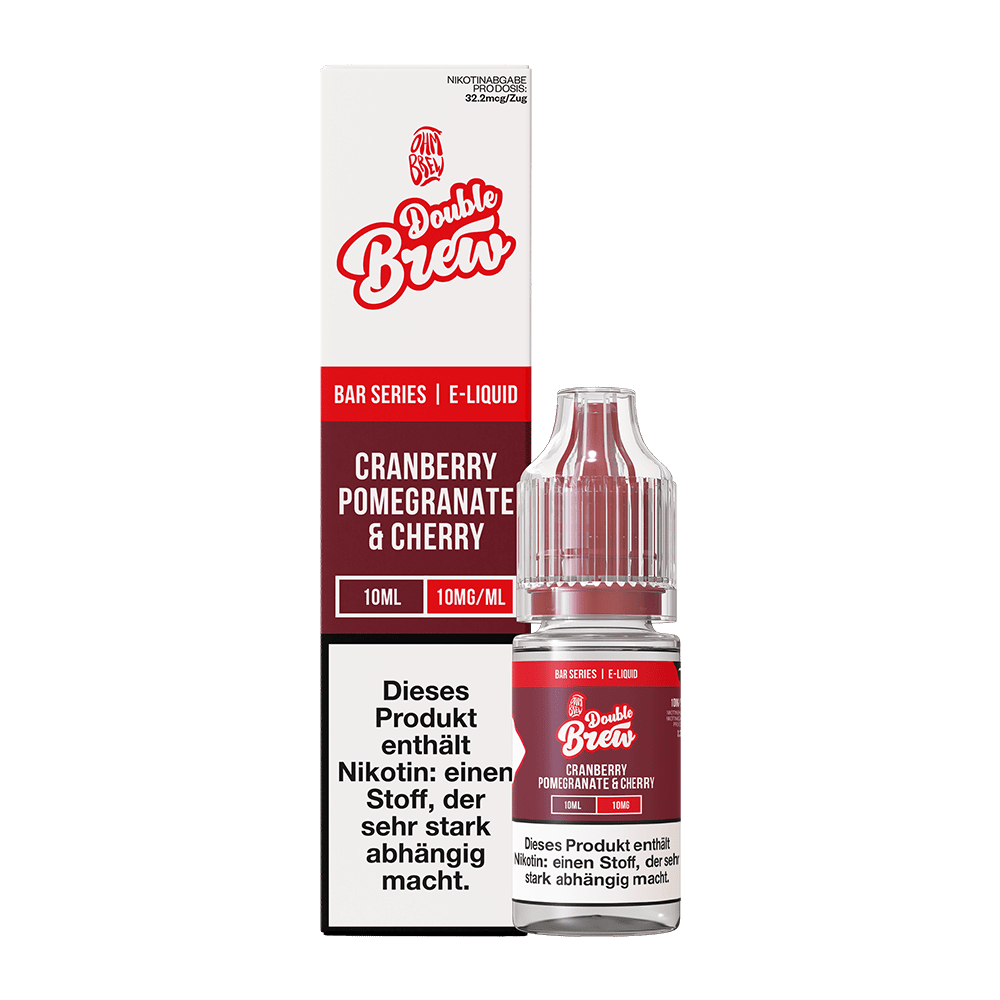Double Brew Nikotinsalz - Cranberry Pomegranate & Cherry - 10ml Liquid 10mg