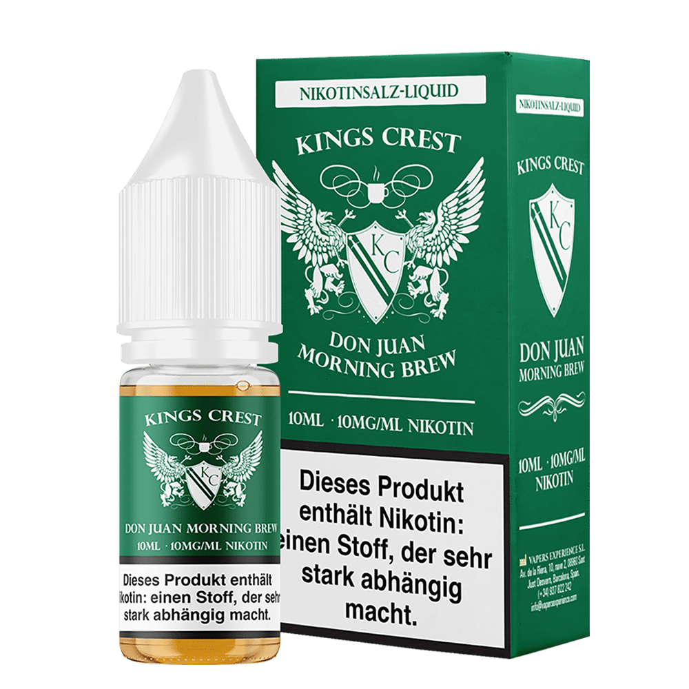 Kings Crest Nikotinsalz - Don Juan Morning Brew - 10ml Liquid 10mg Kings Crest Nikotinsalz - Don Juan Morning Brew - 10ml Liquid 10mg
