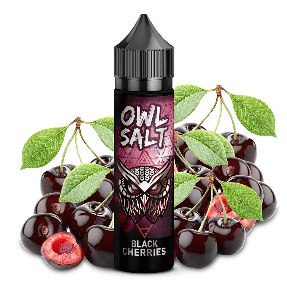 OWL Salt Aroma Longfill - Black Cherries - 10ml in 60ml Flasche