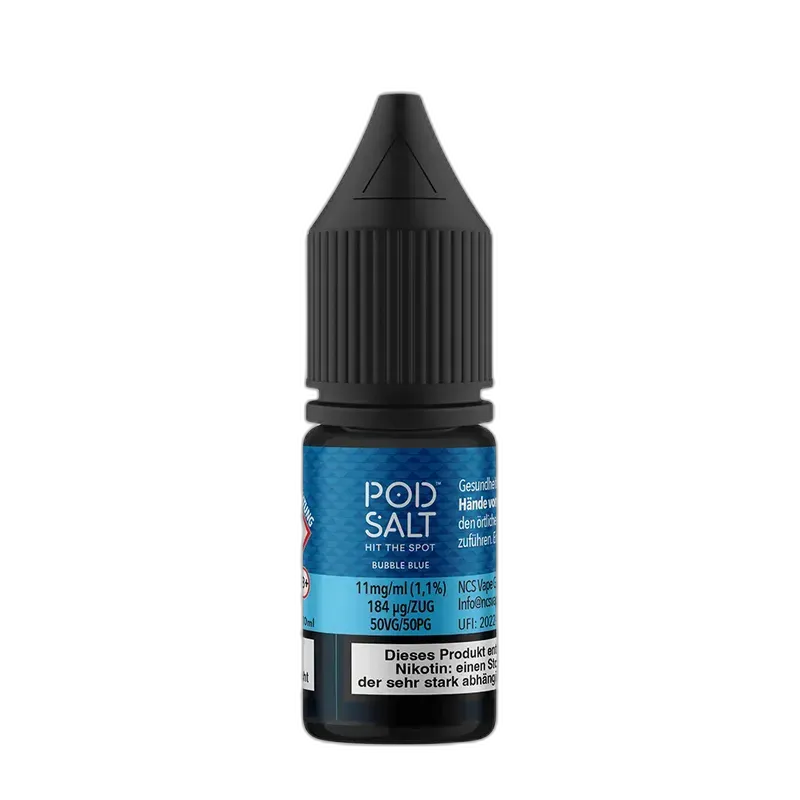 Pod Salt Fusion - Bubble Blue - 10ml Liquid 11mg Nikotinsalz
