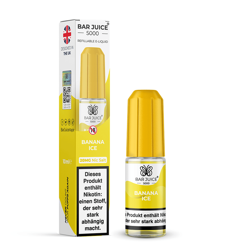Bar Juice 5000 Nikotinsalz - Banana Ice - Liquid 20mg 10ml