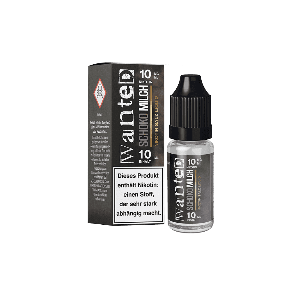 Wanted Nikotinsalz - Schokomilch - Overdosed 10ml Liquid 10mg