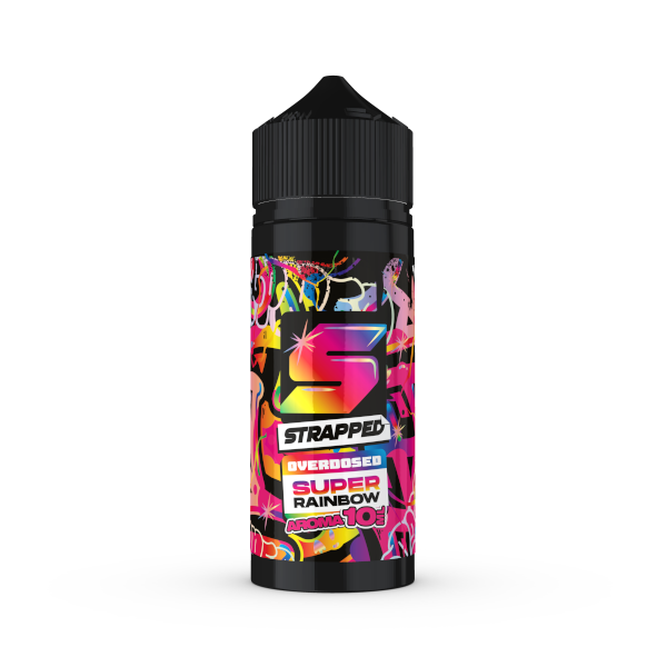 Strapped Longfill - Super Rainbow - Overdosed 10ml Aroma in 120ml Flasche