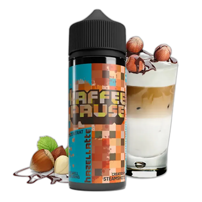 Kaffeepause Longfill - Hazellatte - 10ml Aroma in 120ml Flasche