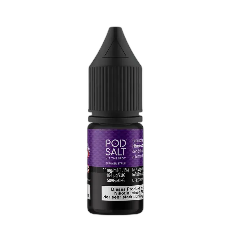 Pod Salt Fusion - Summer Syrup - 10ml Liquid 11mg Nikotinsalz Pod Salt Fusion - Summer Syrup - 10ml Liquid 11mg Nikotinsalz
