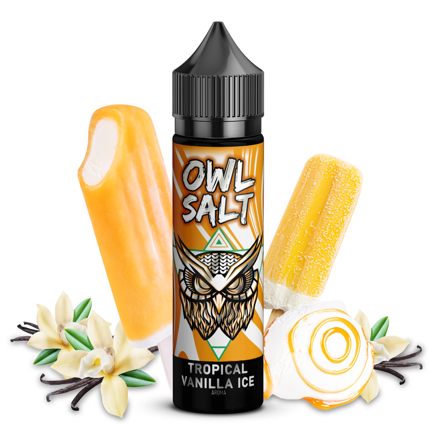 OWL Salt Aroma Longfill - Tropical Vanilla Ice - 10ml in 60ml Flasche