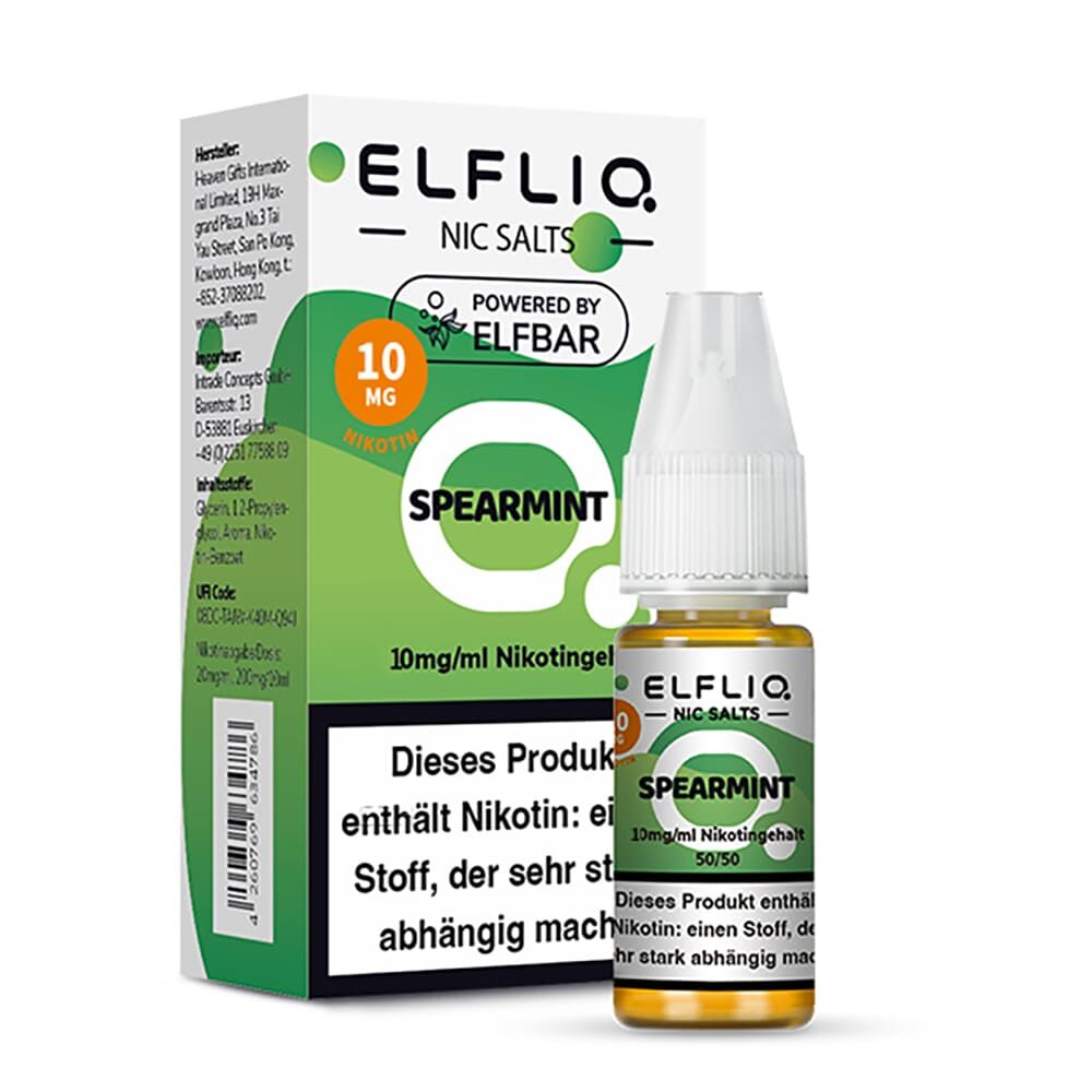 Elfliq by Elfbar Nikotinsalz - Spearmint - Liquid 20mg 10ml