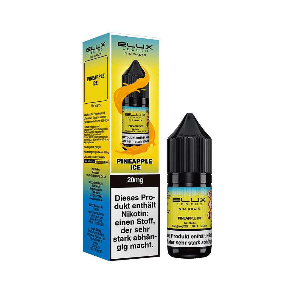 Elux Nikotinsalz - Pineapple Ice - Liquid 20mg 10ml