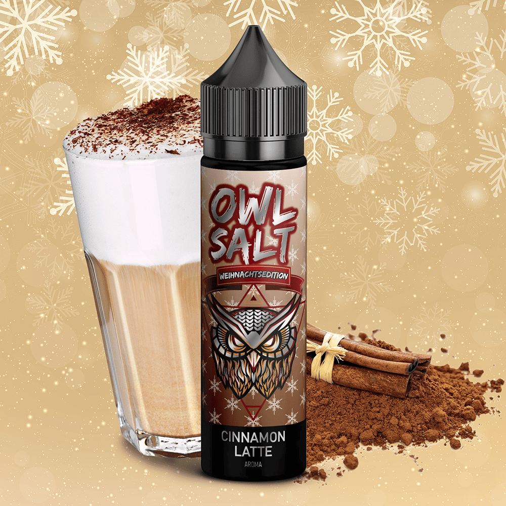 OWL Salt Aroma Longfill Weihnachtsedition - Cinnamon Latte 10ml in 60ml Flasche