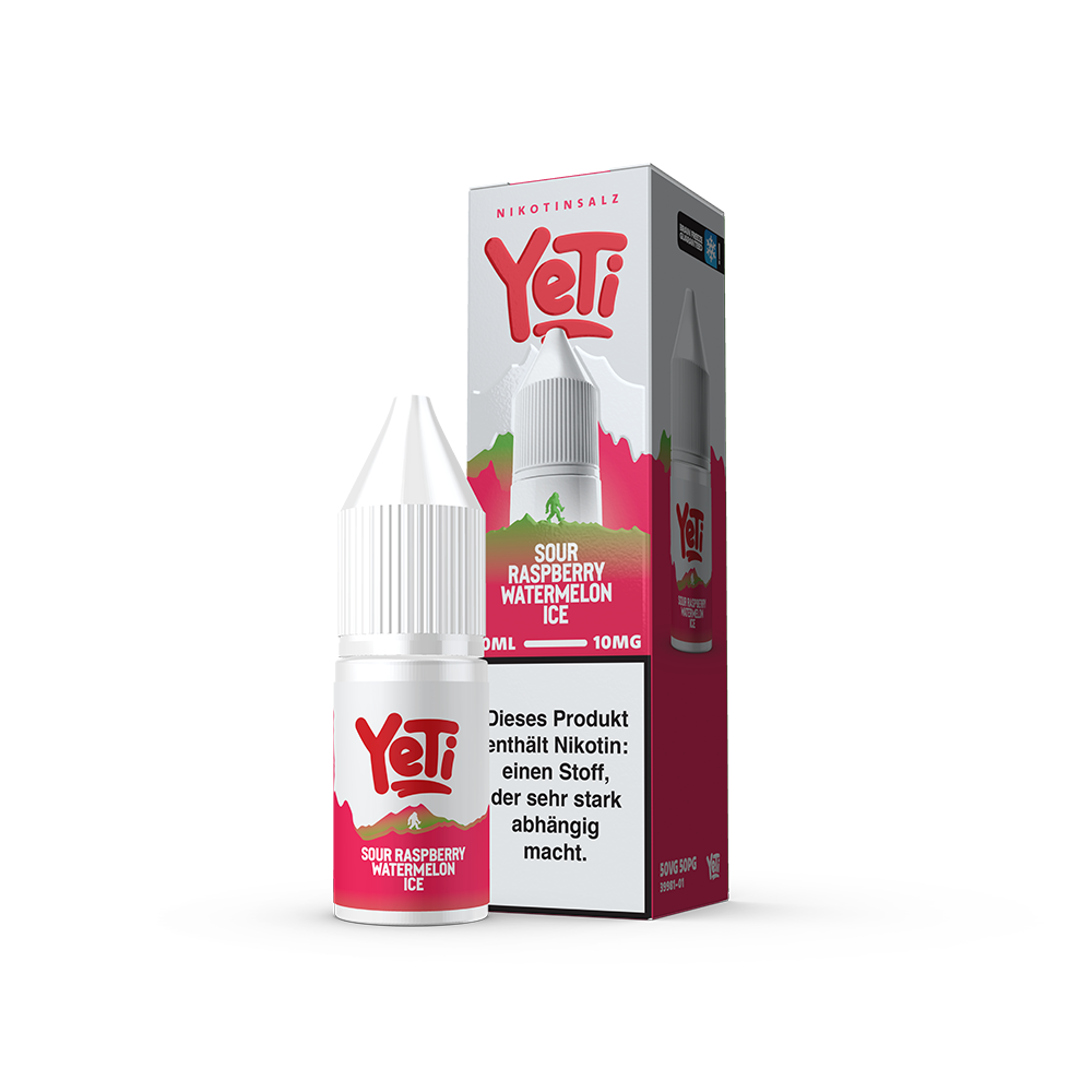 Yeti Summit Nikotinsalz - Sour Raspberry Watermelon Ice - Overdosed 10ml Liquid 10mg