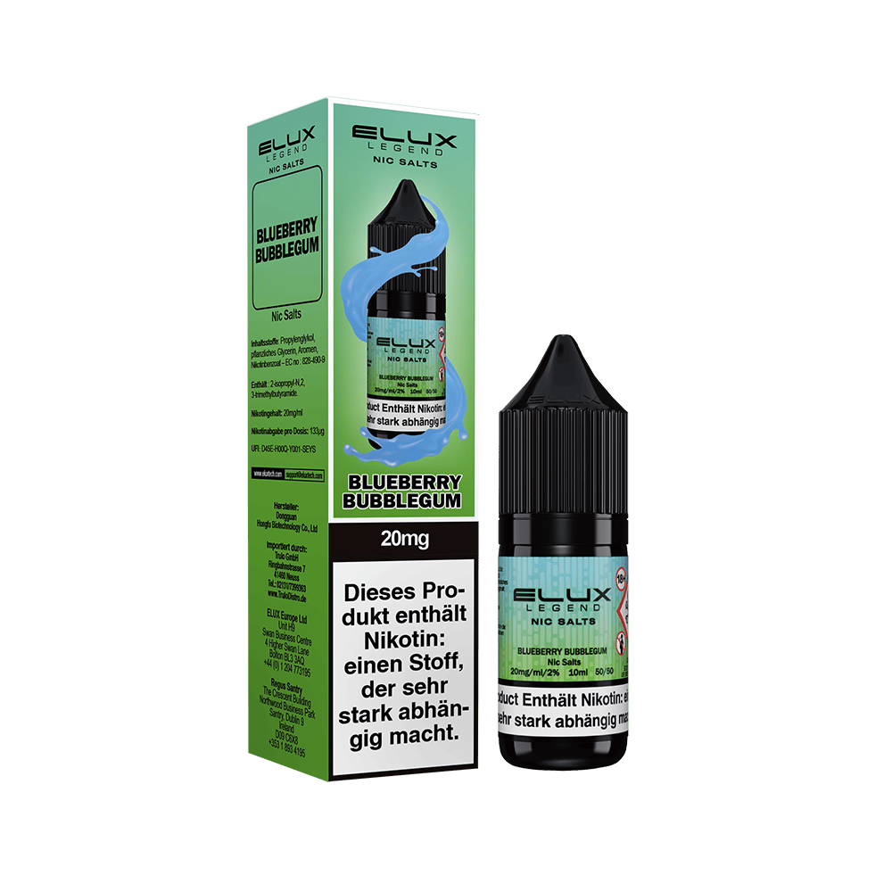 Elux Nikotinsalz - Blueberry Bubblegum - Liquid 20mg 10ml
