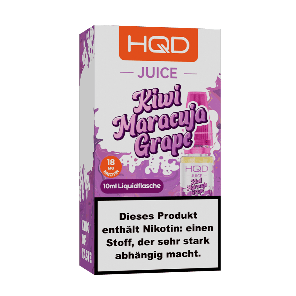 HQD Juice Nikotinsalz - Kiwi Maracuja Grape - 10ml Liquid 18mg