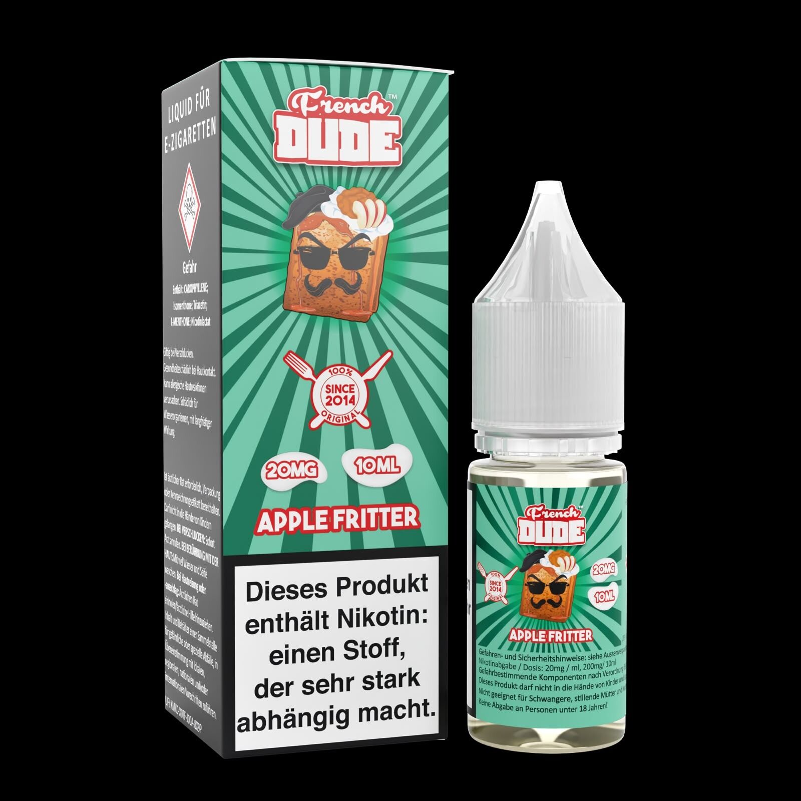 French Dude Nikotinsalz - Apple Fritter - 10ml Liquid 20mg