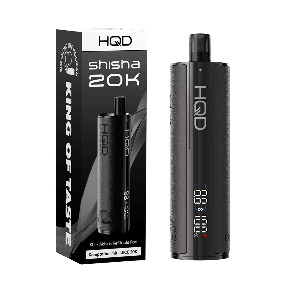 HQD Shisha 20K Refillable Pod Kit - Black