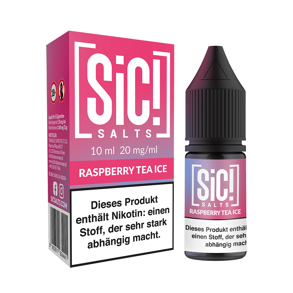 SIC Nikotinsalz - Raspberry Tea Ice -10ml Liquid 20mg