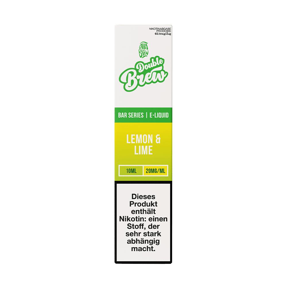 Double Brew Nikotinsalz - Lemon & Lime - 10ml Liquid 20mg Double Brew Nikotinsalz - Lemon & Lime - 10ml Liquid 20mg