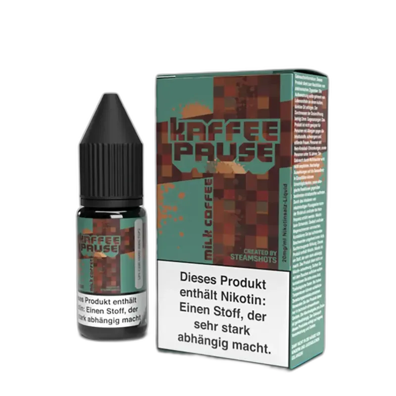 Kaffeepause Nikotinsalz - Milk & Coffee - 10ml Liquid 20mg