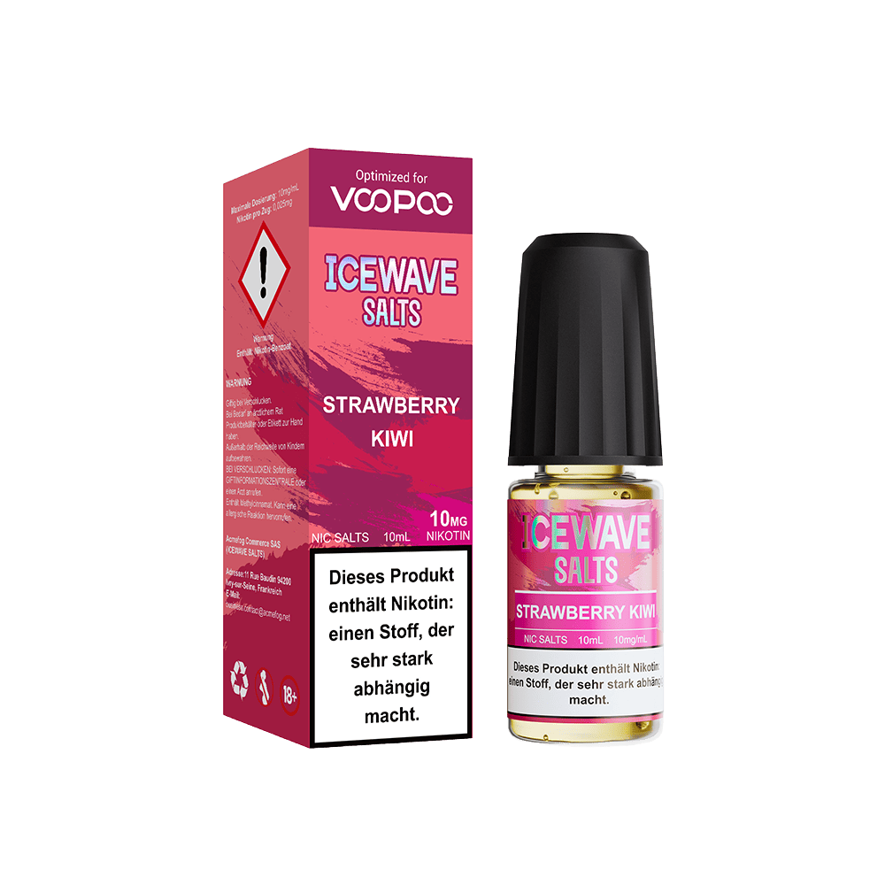 Icewave Nikotinsalz - Strawberry Kiwi - 10ml Liquid 10mg
