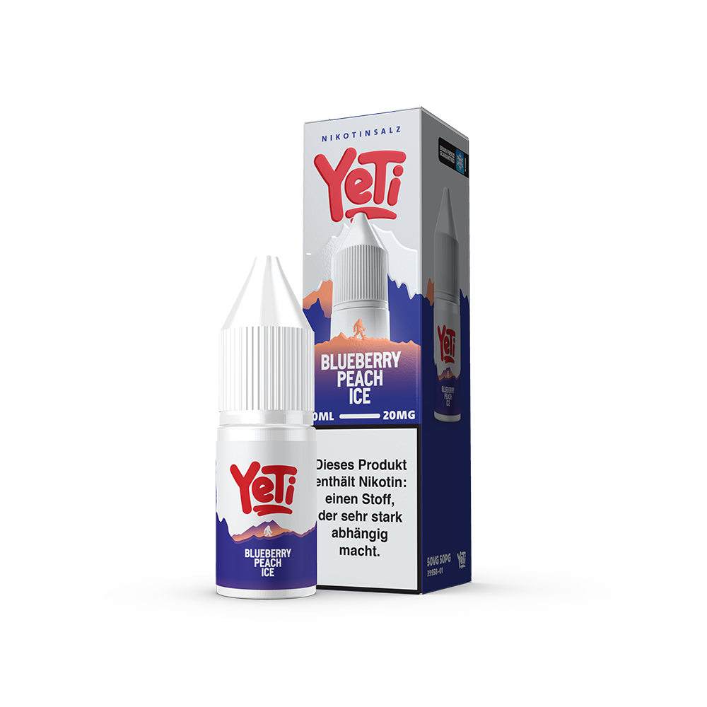 Yeti Summit Nikotinsalz - Blueberry Peach Ice - Overdosed 10ml Liquid 20mg