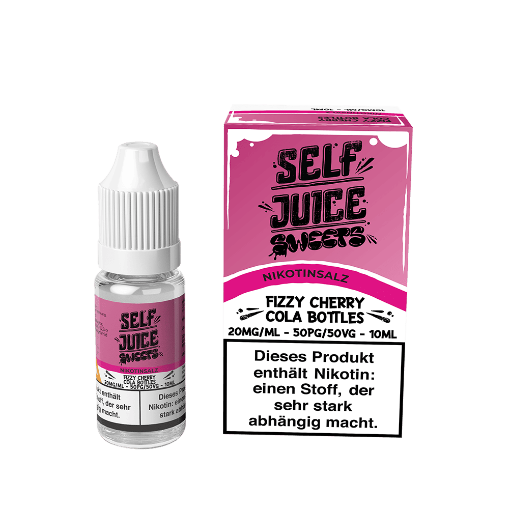 Self Juice Nikotinsalz - Fizzy Cherry Cola Bottles - 10ml Liquid 20mg Self Juice Nikotinsalz - Fizzy Cherry Cola Bottles - 10ml Liquid 20mg