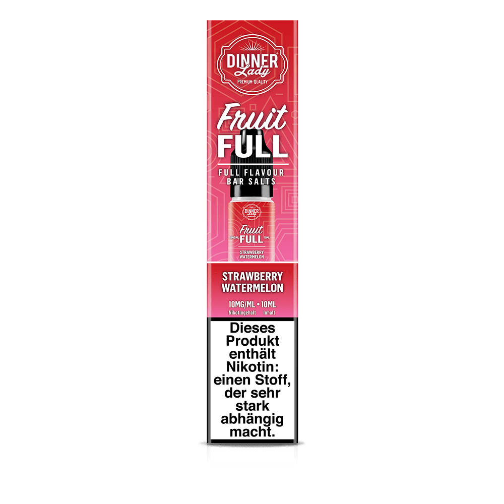 Dinner Lady Fruit Full Nikotinsalz - Strawberry Watermelon - 10ml Liquid 10mg