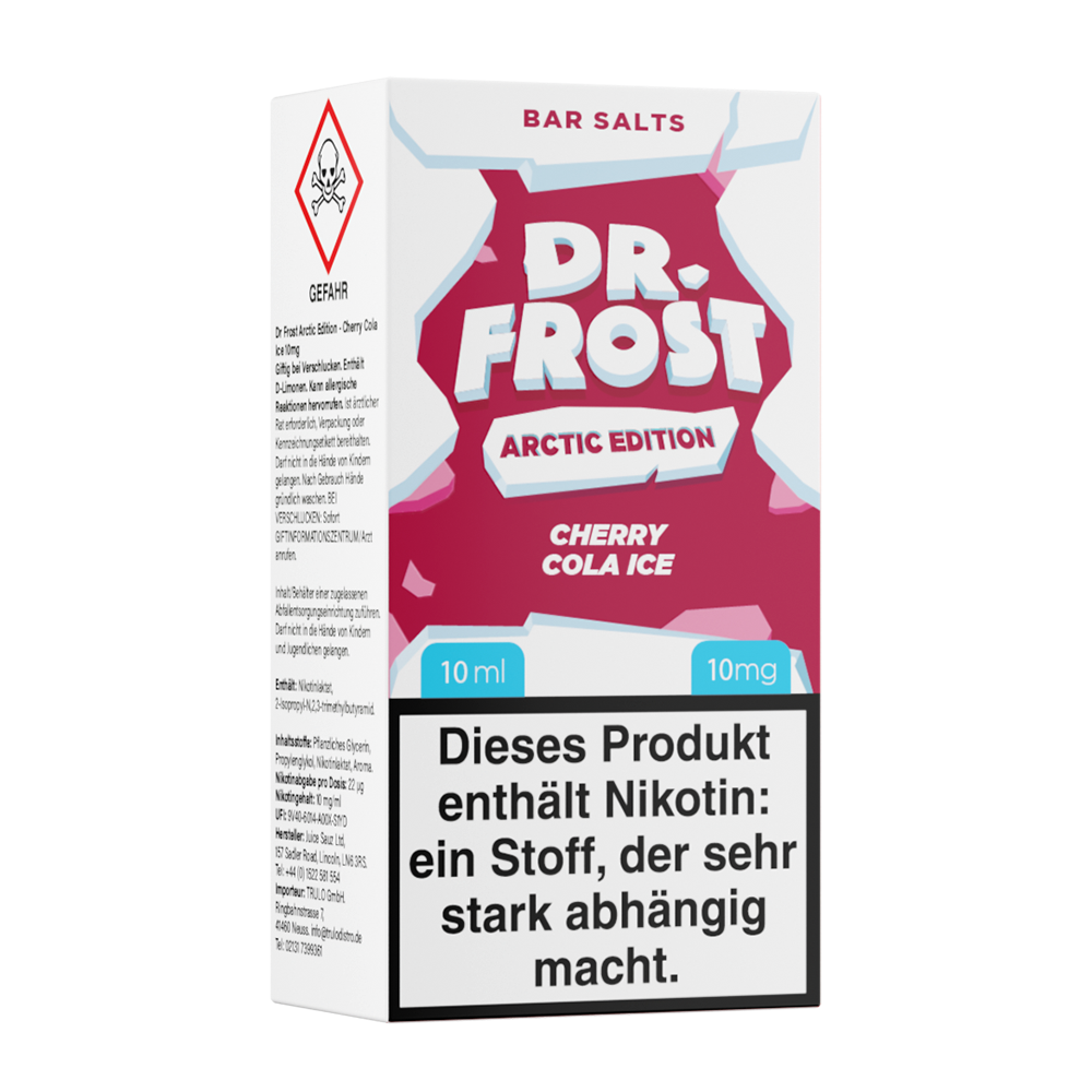 Dr. Frost Nikotinsalz - Cherry Cola Ice - Liquid 10mg 10ml Flasche