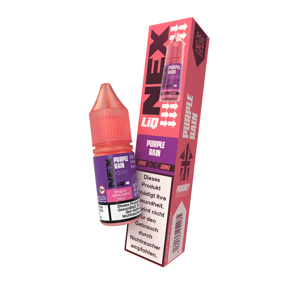Nex Liq Nikotinsalz - Purple Rain - 0mg Liquid 10ml Nex Liq Nikotinsalz - Purple Rain - 0mg Liquid 10ml