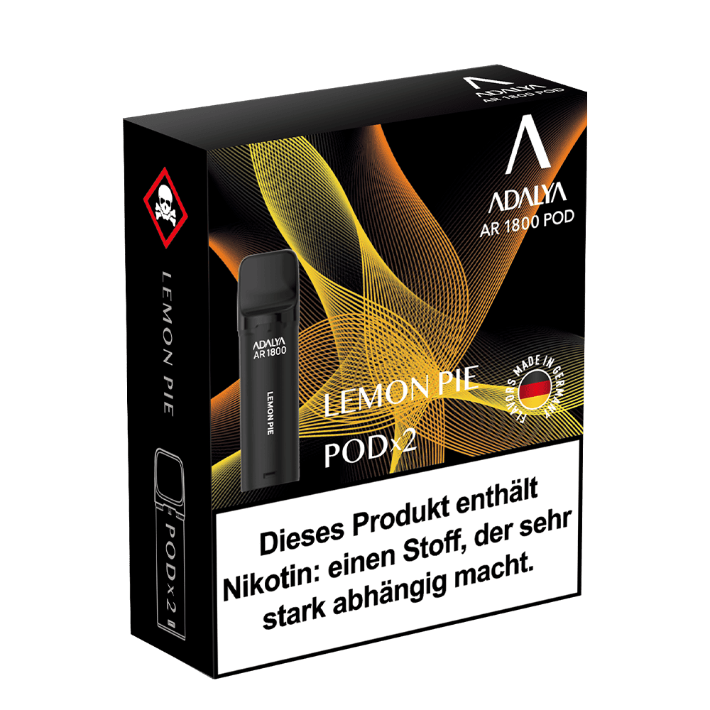 2x Adalya AR1800 - Lemon Pie - 20mg Nikotinsalz 2ml